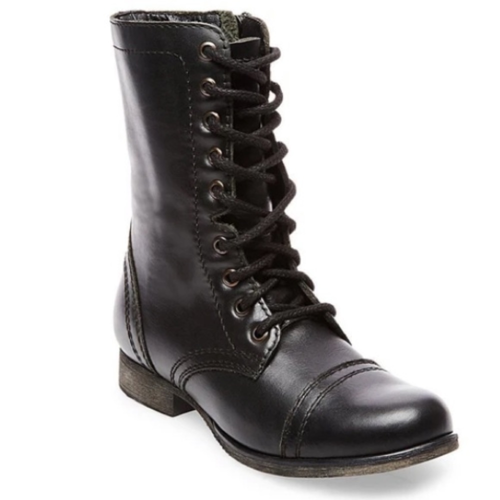 Steve Madden TROOPA Leather Combat Boots